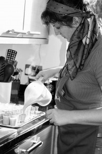 Astrid making delicious and nutritious food