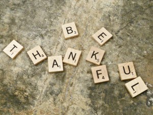 Be thankful