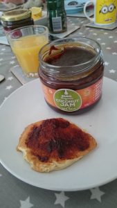 Buko coconut jam pancakes