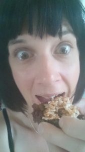 me eating