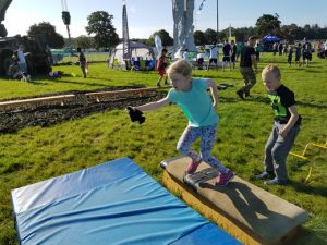 Kids having fun whilst exercising