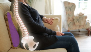 good posture on sofa