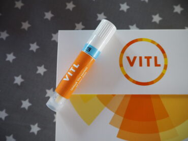 Packaging shot for VITL DNA health test