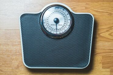 Set of weighing scales to help people lose weight and stay in shape