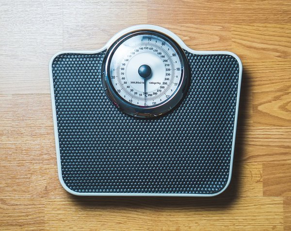 Set of weighing scales to help people lose weight and stay in shape
