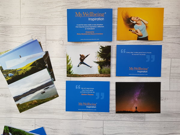Discover Your Bounce Coaching Cards spread out on a white wood background