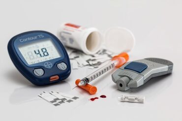 Selection of diabetic testing supplies