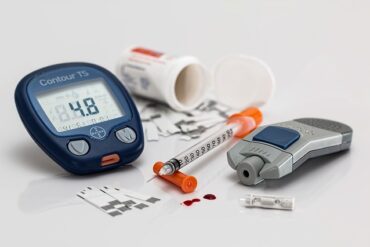 Selection of diabetic testing supplies