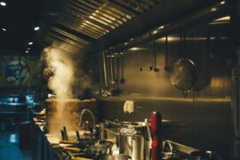 stainless steel cooking pots on stove